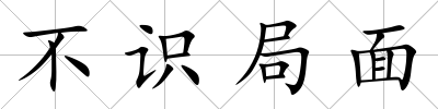 不識局面