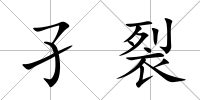 孑裂