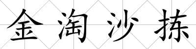 金淘沙揀