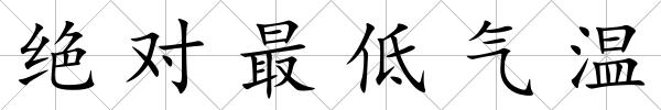 絕對最低氣溫