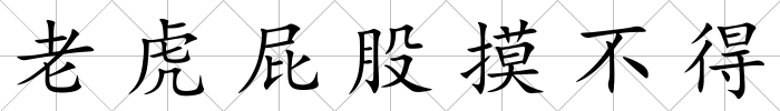 老虎屁股摸不得