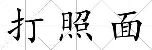 打照面