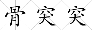 骨突突