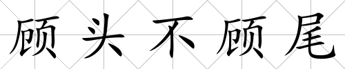 顧頭不顧尾