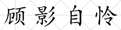 顧影自憐