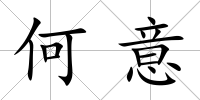 何意