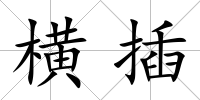 橫插