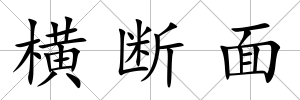 橫斷面