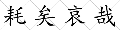 耗矣哀哉