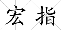 宏指