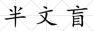 半文盲