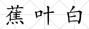蕉葉白