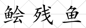 鲙殘魚