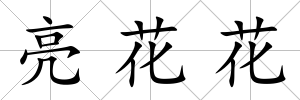 亮花花