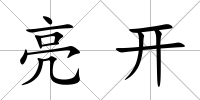 亮開