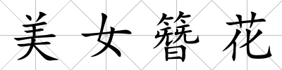 美女簪花