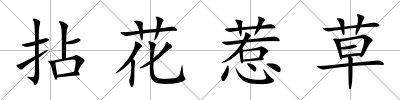 拈花惹草