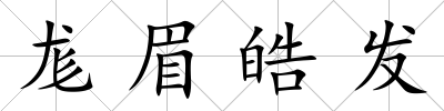 尨眉皓發