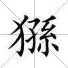猻